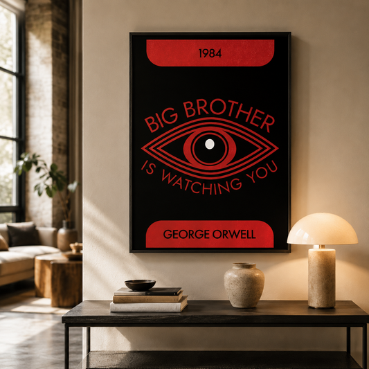 1984 George Orwell Poster — Big Brother Is Watching You