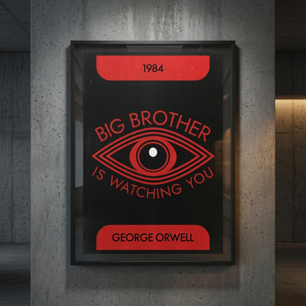 1984 George Orwell Poster — Big Brother Is Watching You