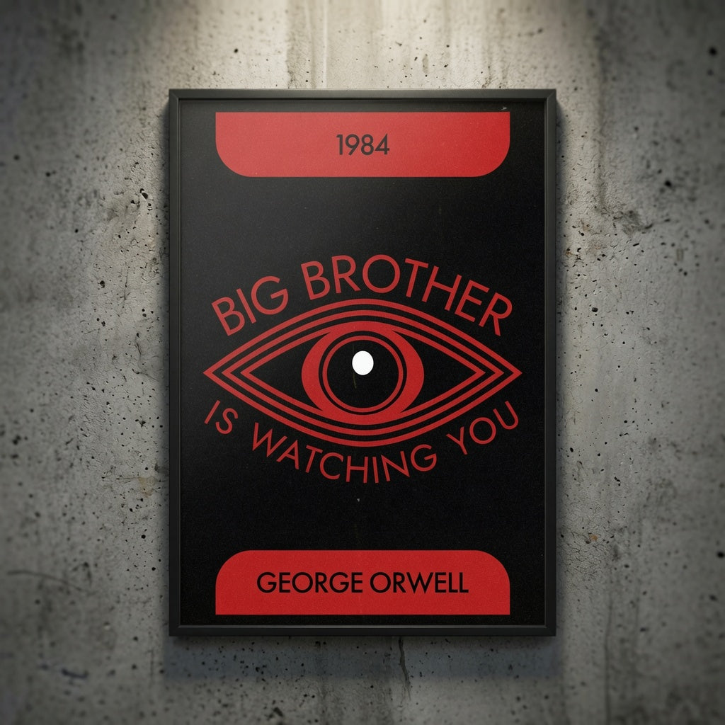 Affiche 1984 de George Orwell — Big Brother vous regarde