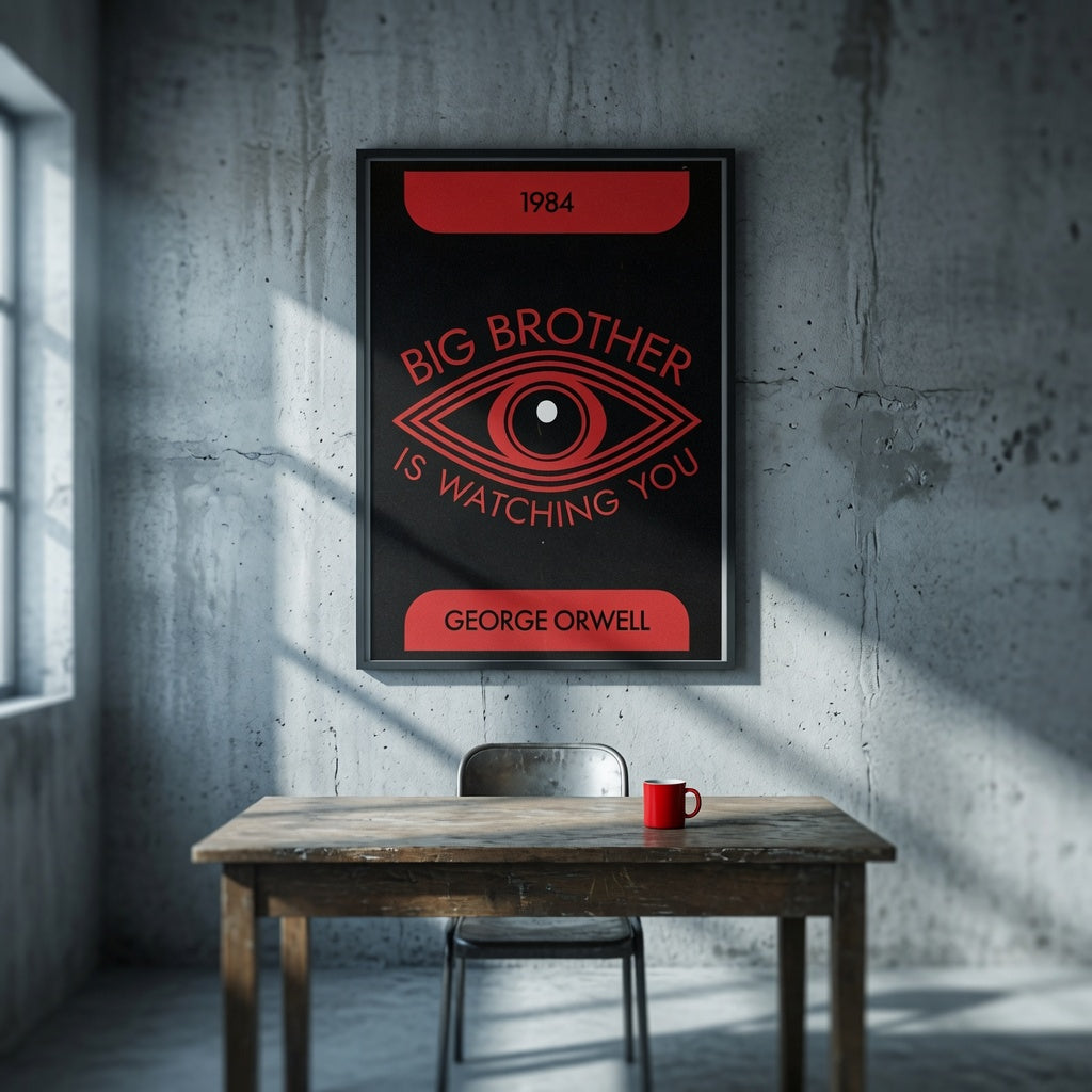 Affiche 1984 de George Orwell — Big Brother vous regarde